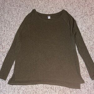 Old Navy Dark Olive Long Sleeve Top